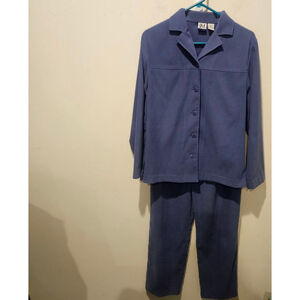 Women's JM Collection Bluish Purple Pantsuit Set S